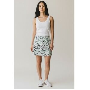 Lady Hagen Golf Skort Mint Green Purple Leopard Print Size Womens Medium